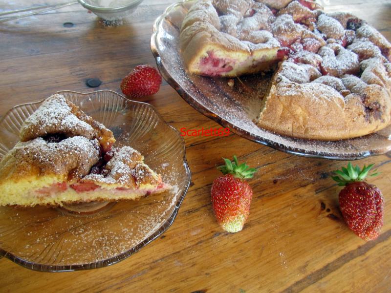 Epres piskóta torta, liszt nélkül Epres piskóta torta, liszt nélkül
