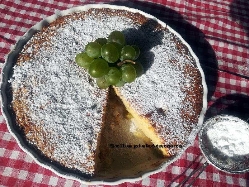 Szőlős piskótatorta Szőlős piskótatorta