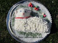 Epres-joghurtos bárány torta