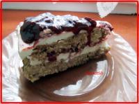 Áfonyás köles torta