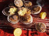 Mazsolás túrós muffin