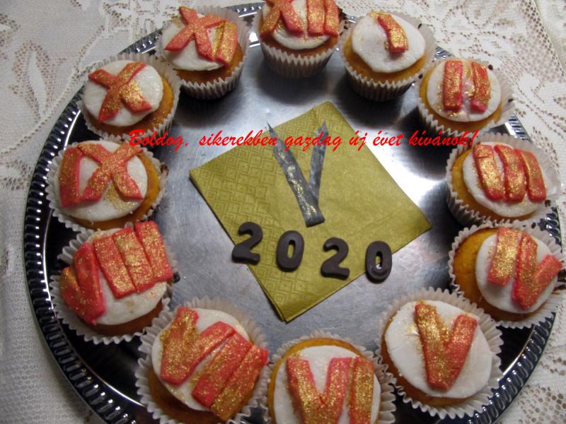 Szilveszteri cupcake