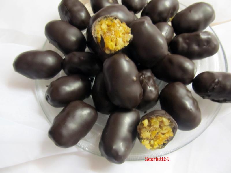 Szaloncukor (sárgabarackos)