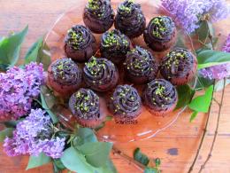 Csokis muffin - avokádós csokikrémmel