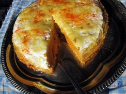 Hortobágyi húsos palacsinta torta