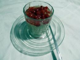 Ribizlis hajdina puding