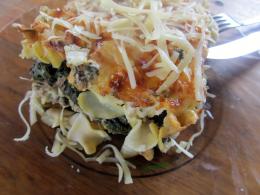 Spenótos "lasagne"